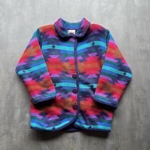 Vintage 90s Worthington Petite Southwestern Aztec Jacket M 8/10P USA Style